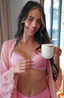 Twin Flame Pink Lingerie Set