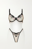 Sheer Luna Embroidery Lingerie  Set (PRE-ORDER SHIPS 12/12)