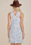 Blue Floral Patchwork Pinafore Dress