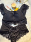 Notte Nera Corset Bralette Set