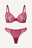 Wine Rose Embroidery Lingerie Set(Pre-Order Ships Dec 1st)