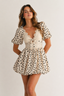 Chérie Lace Polka Mini Dress