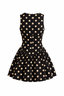 Noir Polka Muse Mini Dress